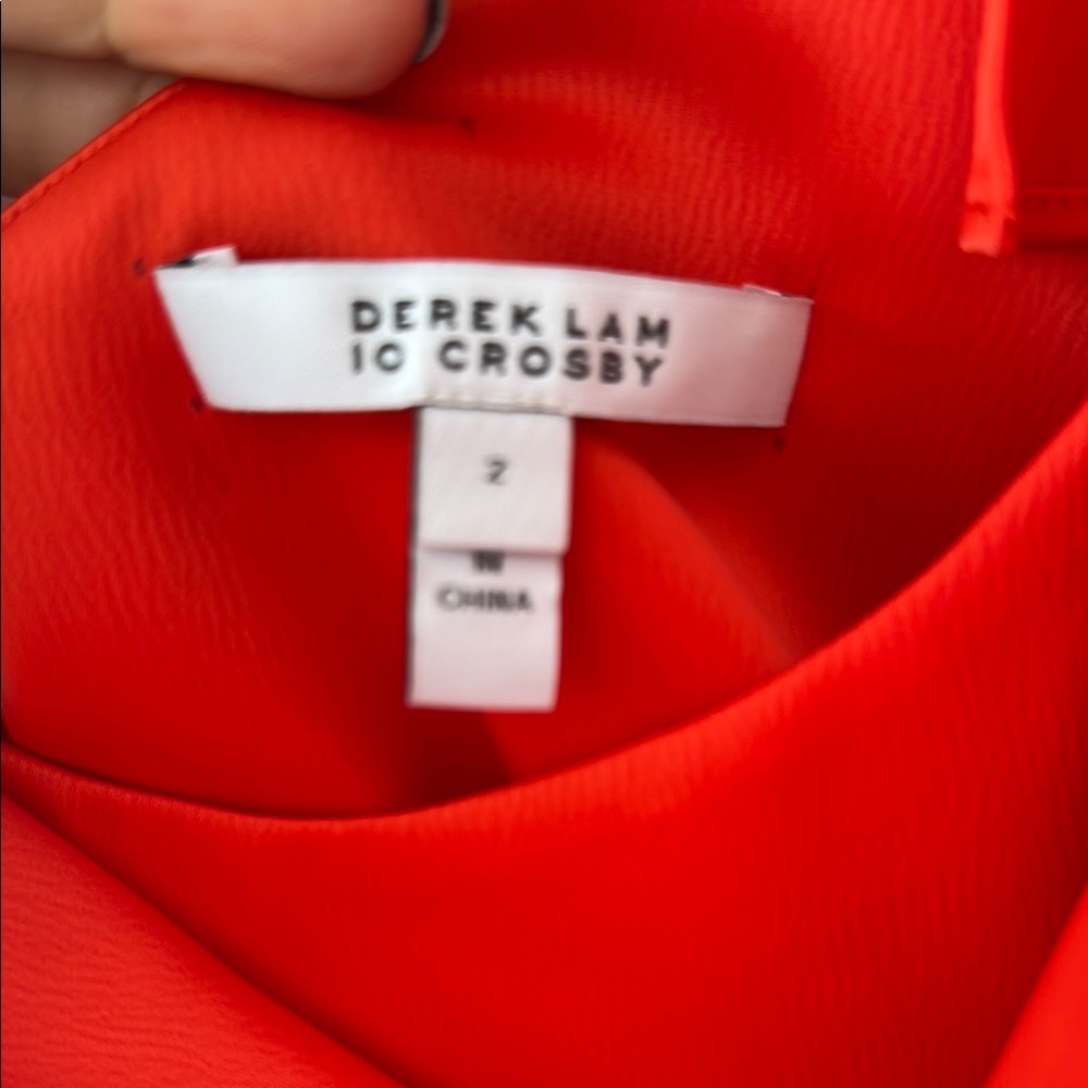 Derek Lam 10 Crosby Red top elegant used for a photoshoot only